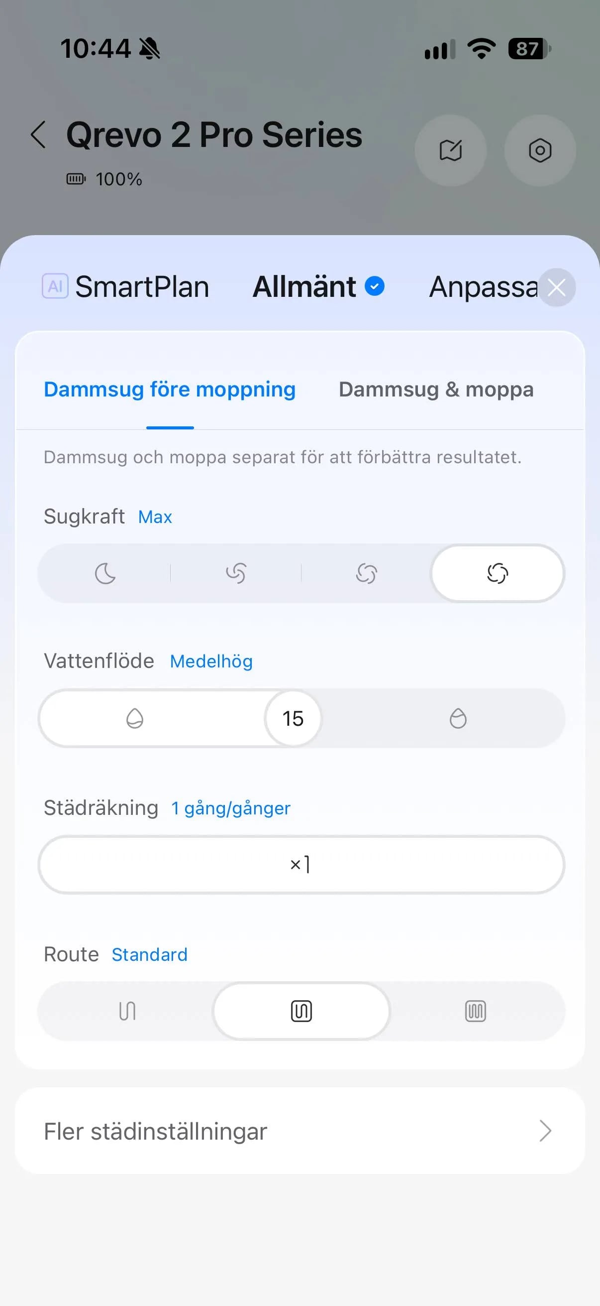 roborock app screenshot 2