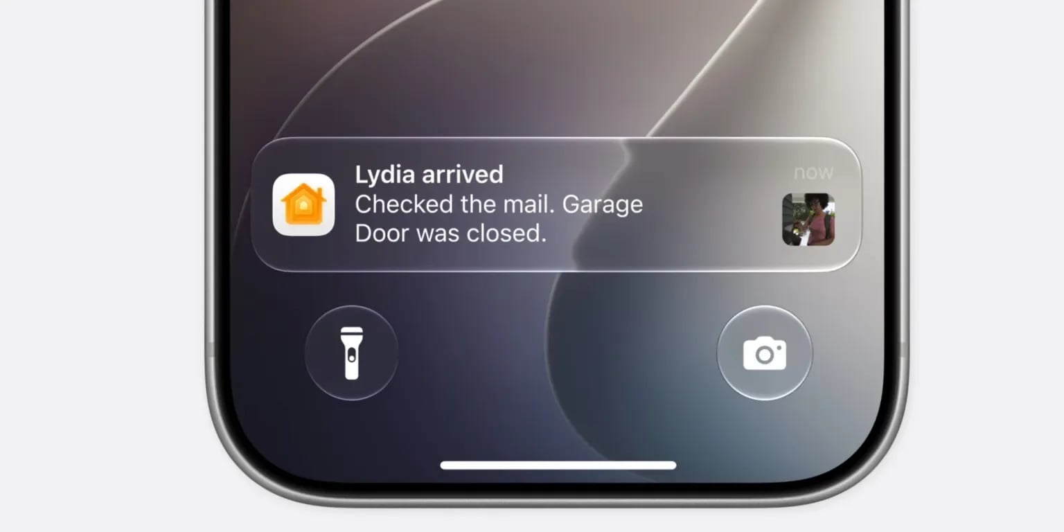apple home notifieringar