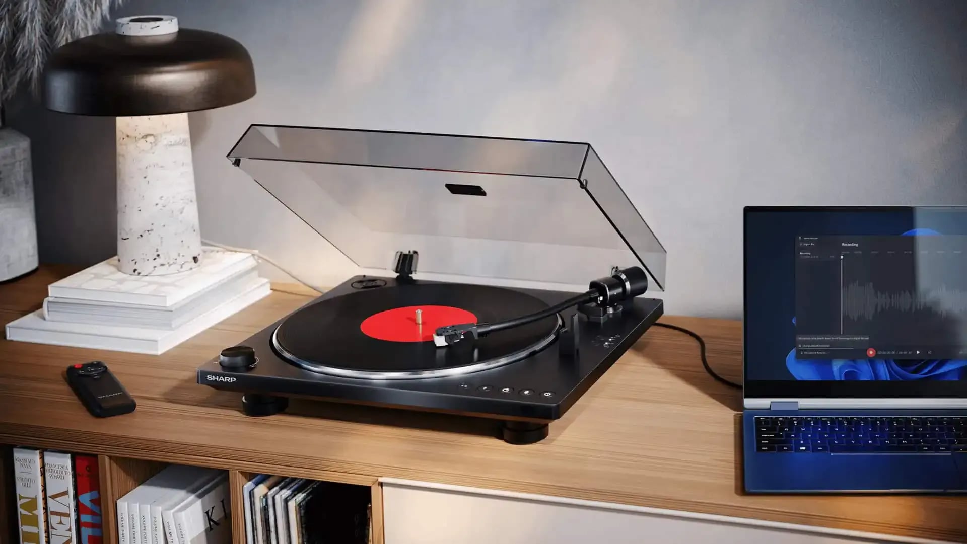 sharp vinylspelare