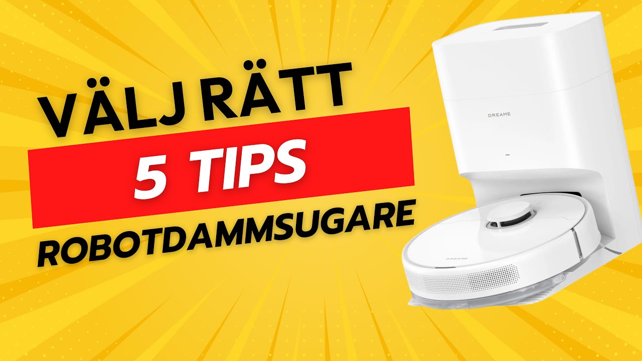 Undvik misstagen: 5 tips innan du köper en robotdammsugare
