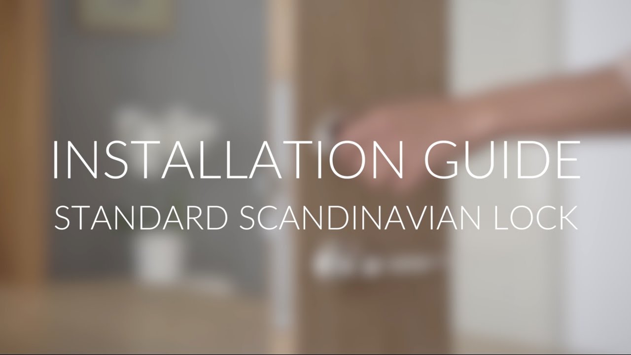 Glue Installation Standard Scandinavian Type Lock