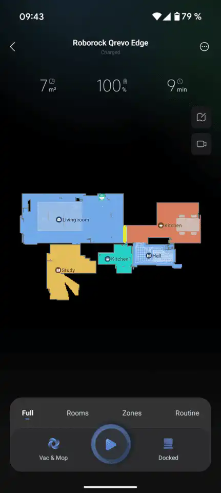 roborock app kartvy